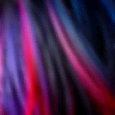 Close-up of a temporary hair dye comb with various shades