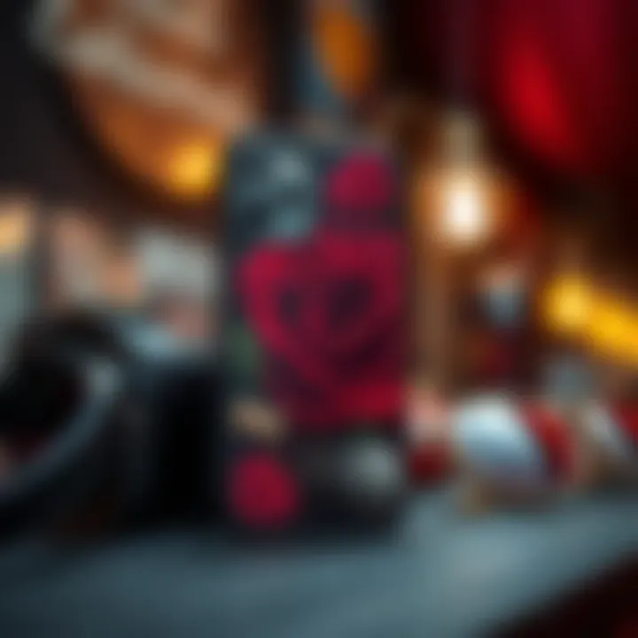 Dark rose phone case with accessories reflecting personal style