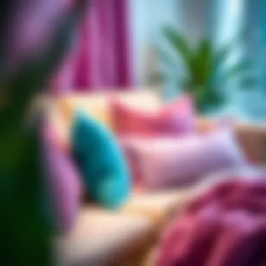 Exploring the Aesthetic Appeal of Purple and Turquoise Pillows Summary