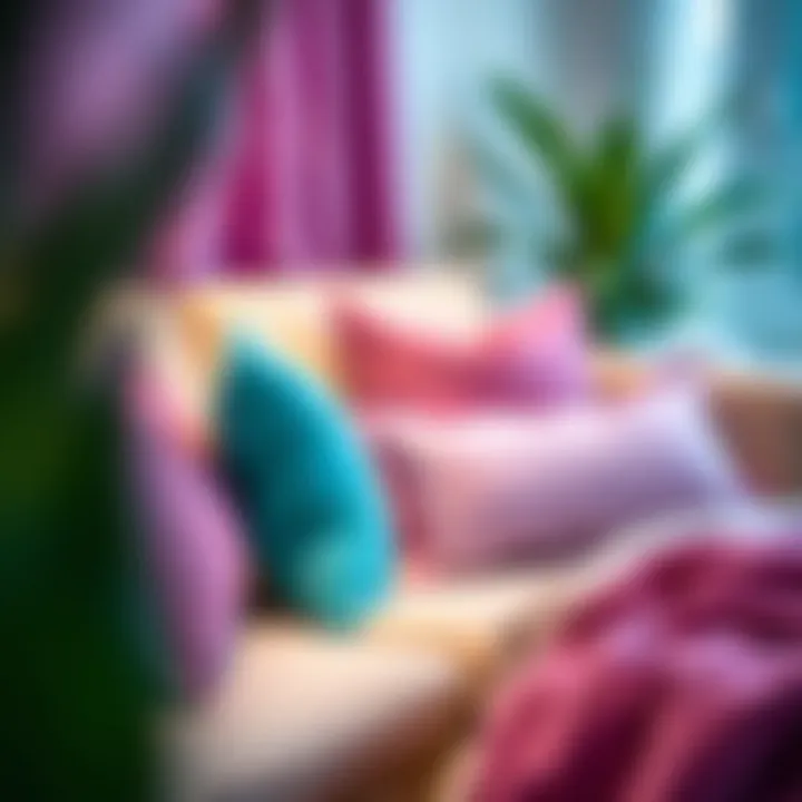 Exploring the Aesthetic Appeal of Purple and Turquoise Pillows Summary