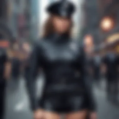 Fashion show featuring sexy cop outfit trends