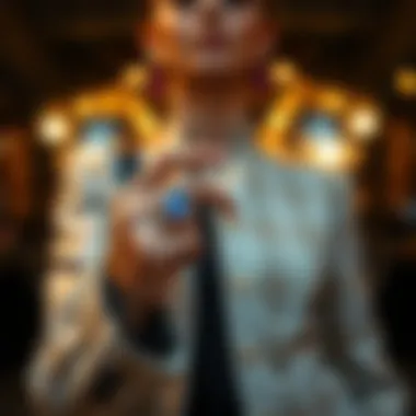 Person showcasing a sexy ring in a fashionable setting