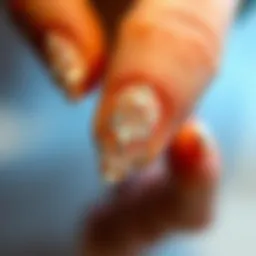 Elegant nail art featuring rhinestones