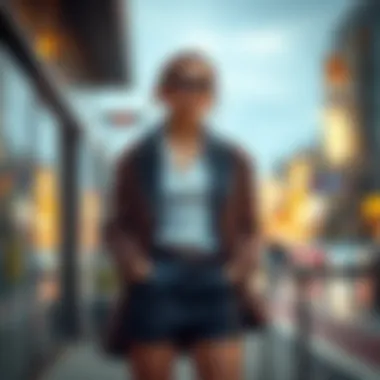 Fashionable outfit featuring non-slip tights