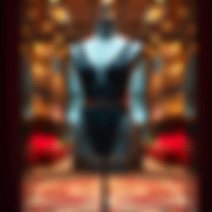 Sleek and Chic: A Showcase of Bodystocking Couture Elegant bodystocking suit displayed on a mannequin