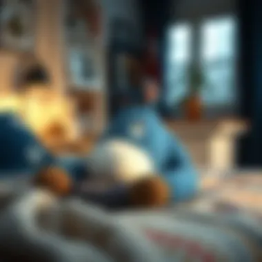 Therapeutic applications of the Eeyore pillow in a serene adult space