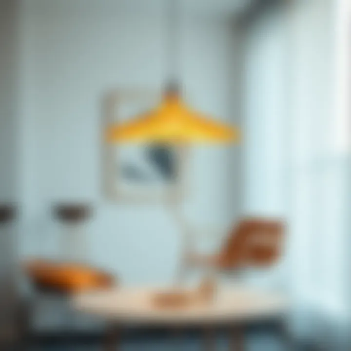 A fairy flower lamp complementing a modern minimalist interior.