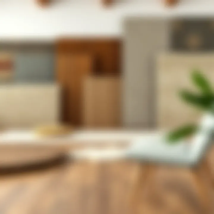 Diverse Collection of Wood Grain Rugs An assortment of wood grain area rugs in various colors and designs displayed in a home setting.