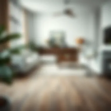 Stylish Living Room with Wood Grain Rug A stylish living room featuring a wood grain area rug harmonizing with contemporary decor.