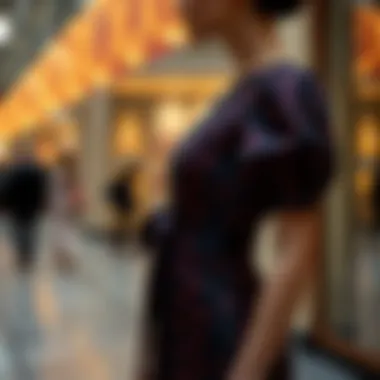 Versatile Styling Techniques Diverse styling options for the jacquard puff sleeve dress