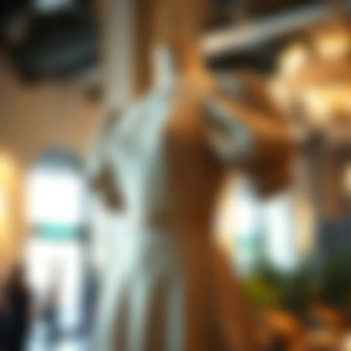 Chic Puff Sleeve Design Stylish puff sleeve dress displayed on a mannequin