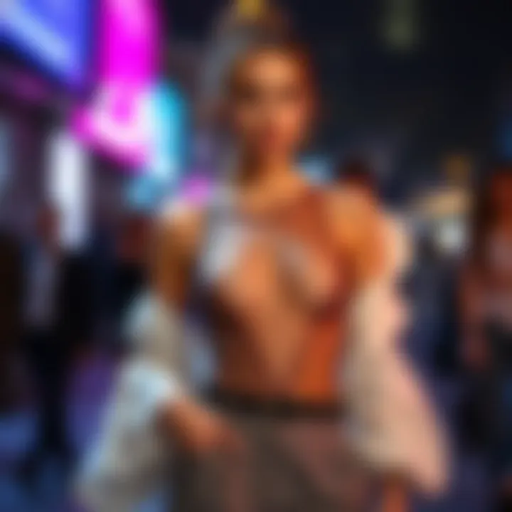 Elegant Styling Options with the Mesh Cut Out Bodysuit A model elegantly styled in a mesh cut out bodysuit, highlighting various outfit combinations