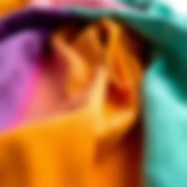 Colorful Fabric Swatches for Drawstring Skirts Colorful fabric swatches representing various materials for drawstring skirts