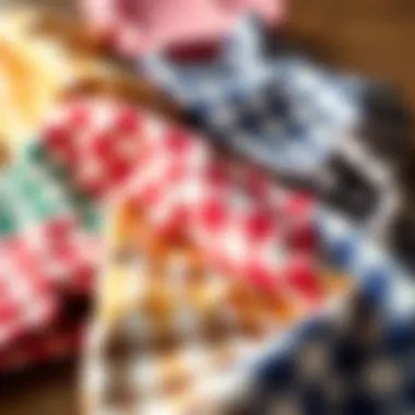 Diverse Color and Pattern Range of Checkered Cloth Napkins Checkered cloth napkins in various colors and patterns