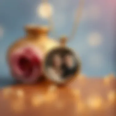 Cherished Memories Encased A beautifully crafted photo necklace featuring a cherished memory.