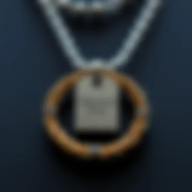 A personalized necklace with an engraving, symbolizing emotional connections and memories.