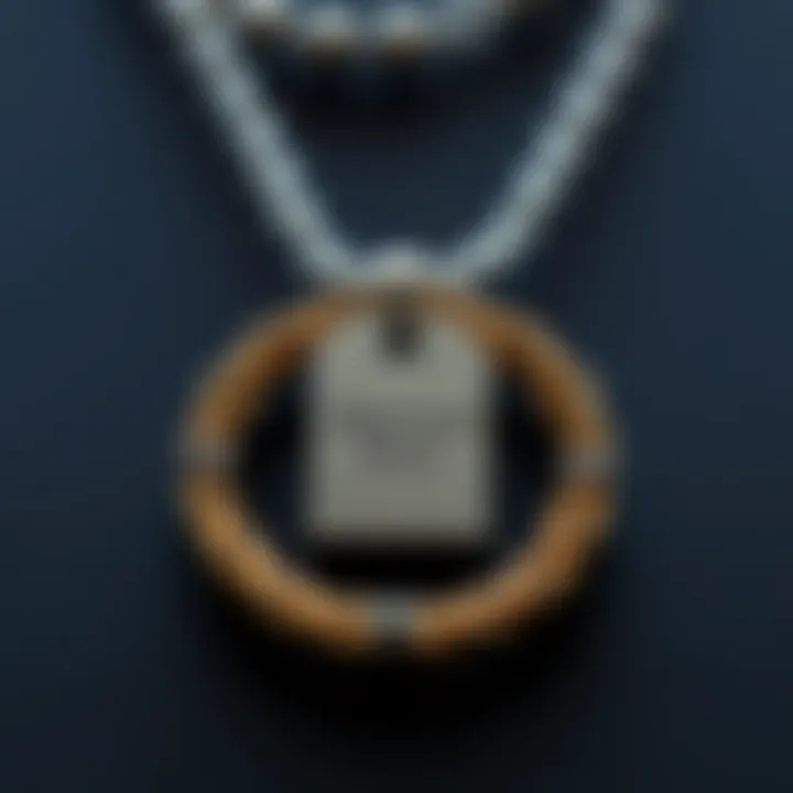 A personalized necklace with an engraving, symbolizing emotional connections and memories.