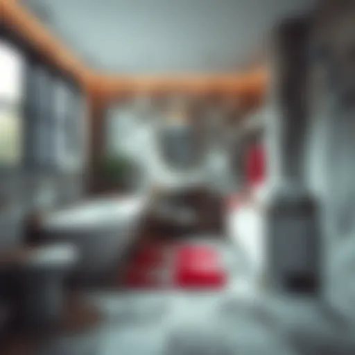 Exploring the Significance of Red and White Bathroom Rugs Introduction