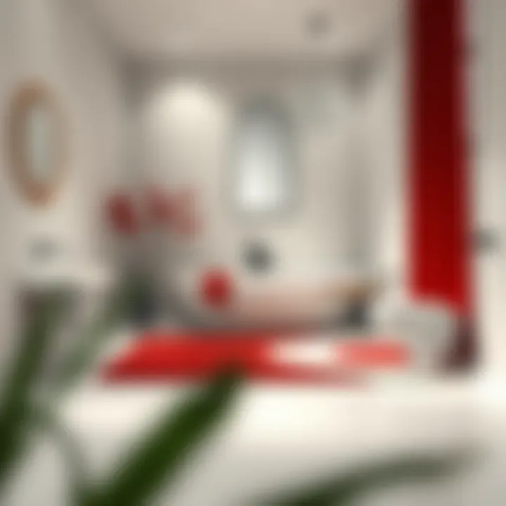 Exploring the Significance of Red and White Bathroom Rugs Summary