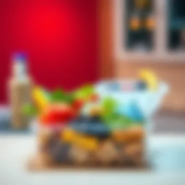 Savoring Healthy Choices A Sixpack Lunch Box filled with colorful, nutritious foods