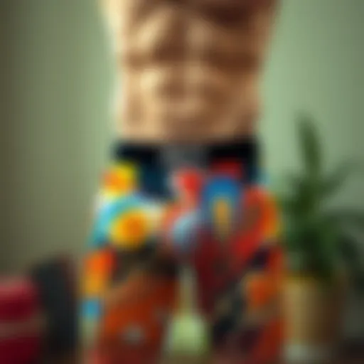 Abstract Art Boxer Design Creative boxer design featuring abstract art