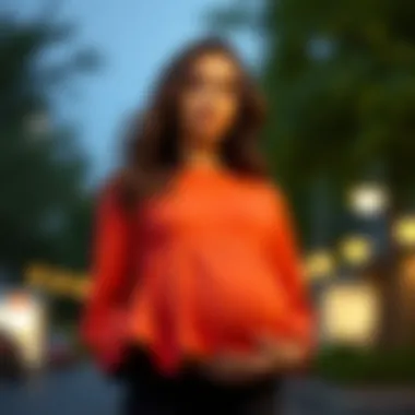 Current Trends in Maternal Fashion Current trends in maternal fashion featuring tulip hem styles