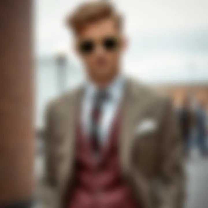 Stylish Accessories for Two-Piece Ensemble Stylish accessories complementing a two-piece ensemble