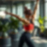 Dynamic Stretching with Waist Exercise Bands Dynamic stretching with waist exercise bands