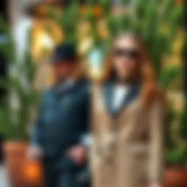 Trendy Outfit with Boxwood Accents Fashion ensemble featuring artificial boxwood accents