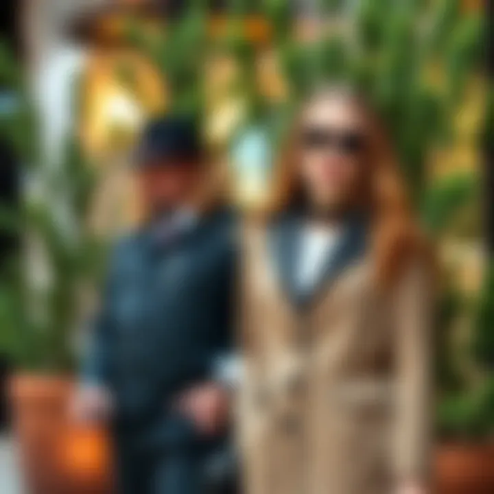 Trendy Outfit with Boxwood Accents Fashion ensemble featuring artificial boxwood accents