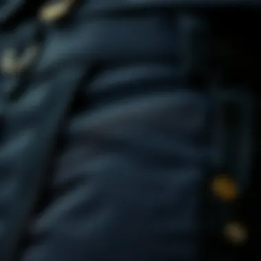 Diverse textures that elevate black suspender pants Close-up of various fabric textures used in black suspender pants