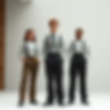 Tracing the historical journey of suspender pants Historical illustration showcasing the evolution of suspender pants