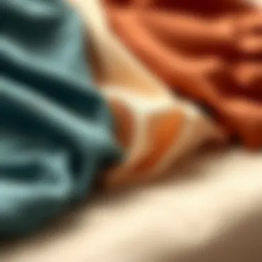 Fabric Choices for Lantern Sleeve Tops A variety of fabric swatches suitable for lantern sleeve tops