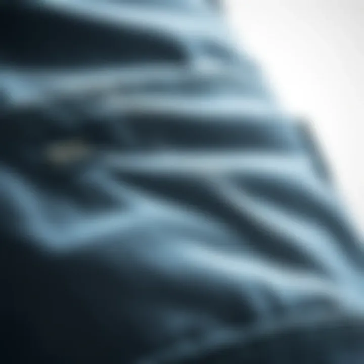 Quality Fabric of Light Wash Jeans A close-up of the fabric texture of light wash jeans to emphasize quality and durability.