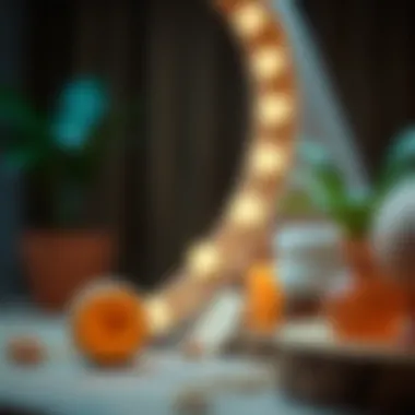 Sustainable design elements incorporating unfinished wood circles