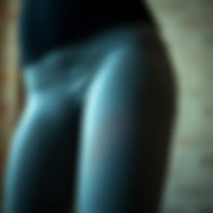 Detailed Fabric Texture of Butt Lift Leggings Close-up on fabric texture of butt lift leggings