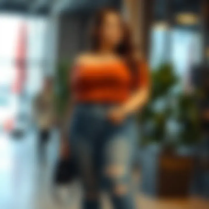 Chic Plus Size Dressy Look Elegant plus size dressy jeans paired with a chic top