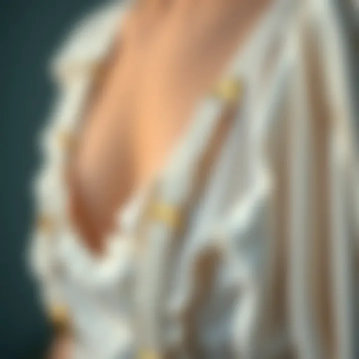 Intricate Fabric Details Close-up of fabric texture on a suspender dress