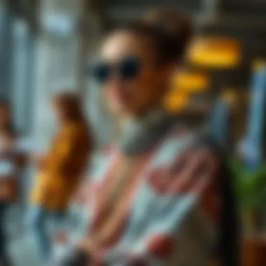 Modern Styling with Tribal Prints Stylish outfit featuring tribal print clothing in a modern setting