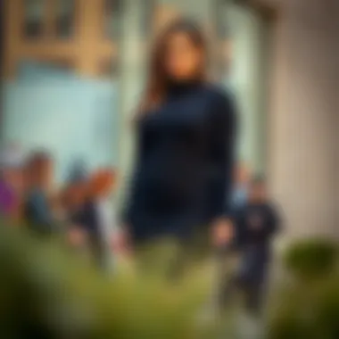 Sleek plus size black sweater dress on a model