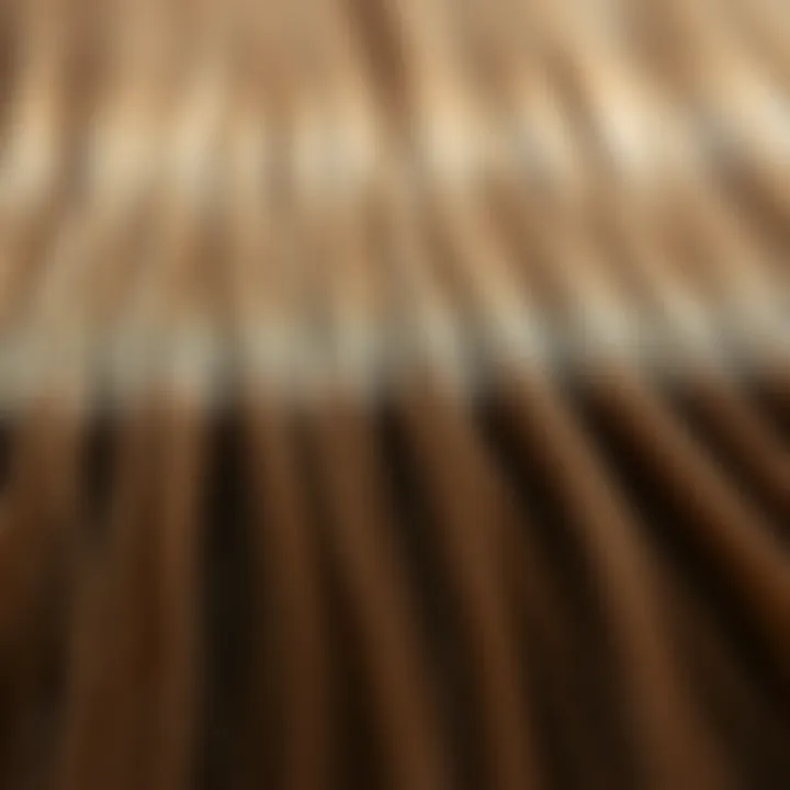 A close-up view of hair wefts highlighting the quality and craftsmanship.