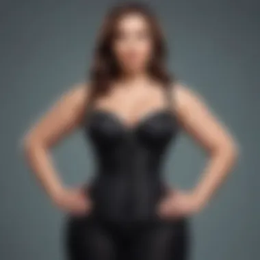 Confident Style with a Waist Trainer Plus-size model confidently wearing a waist trainer with stylish outfit