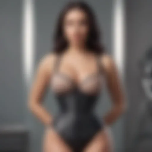 Elegant waist trainer displayed on a mannequin showcasing its design