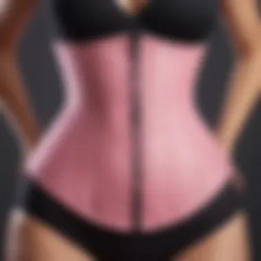 Diverse array of waist trainers in different colors and styles