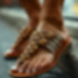 Elegant braided slide design showcasing intricate craftsmanship