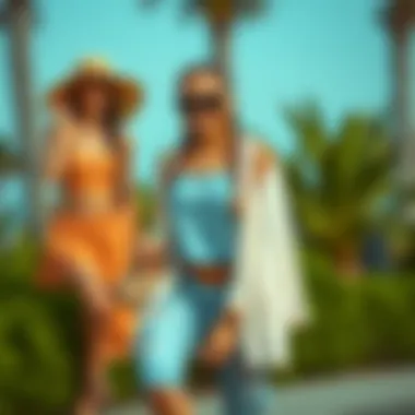 Fashionable Pairing with Summer Outfits Fashionable pairing of braided slides with summer outfits