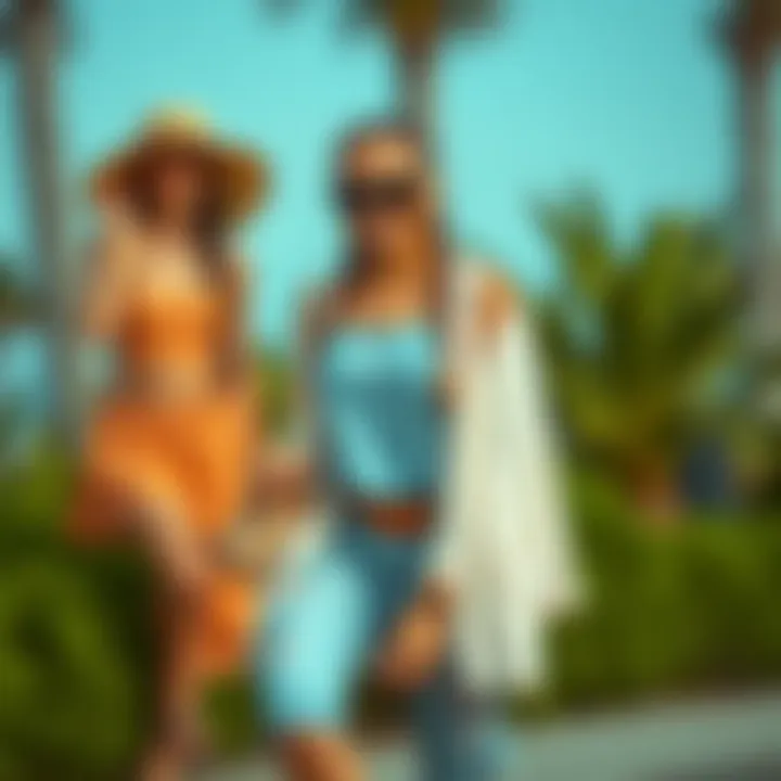 Fashionable Pairing with Summer Outfits Fashionable pairing of braided slides with summer outfits