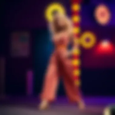 A fashionable jumpsuit capturing the essence of 70s disco style.