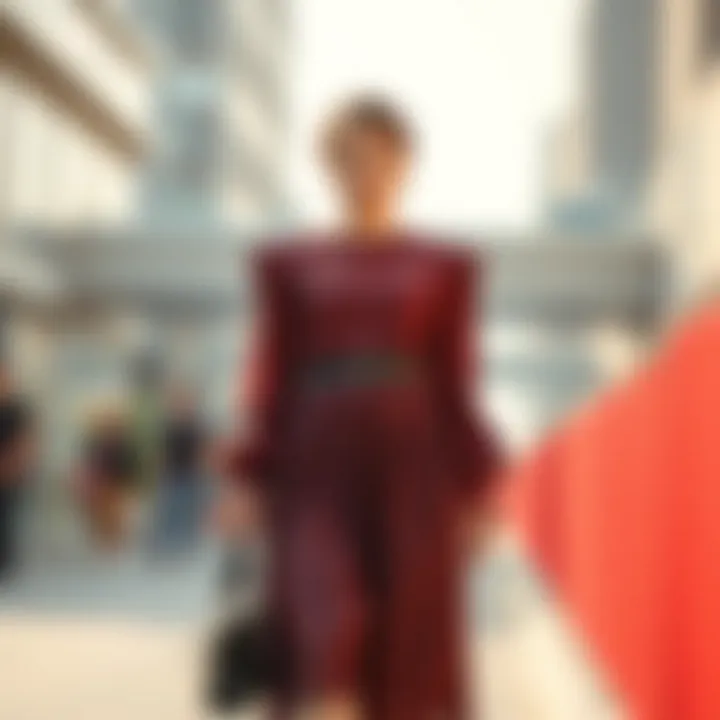 Elegant midi skirt and top ensemble