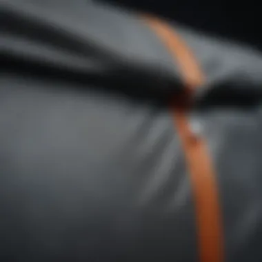 Durable Fabric of Fireproof Zipper Bags Close-up of a fireproof zipper bag emphasizing its durable fabric